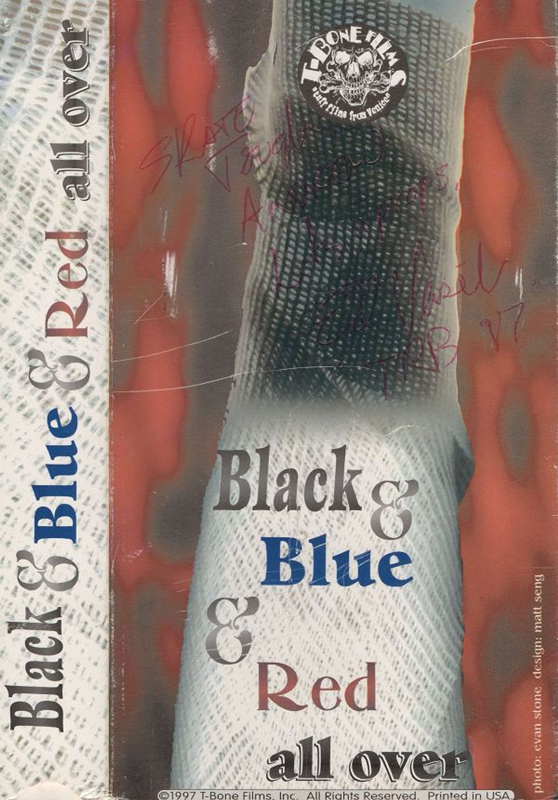 Black Blue & Red All Over