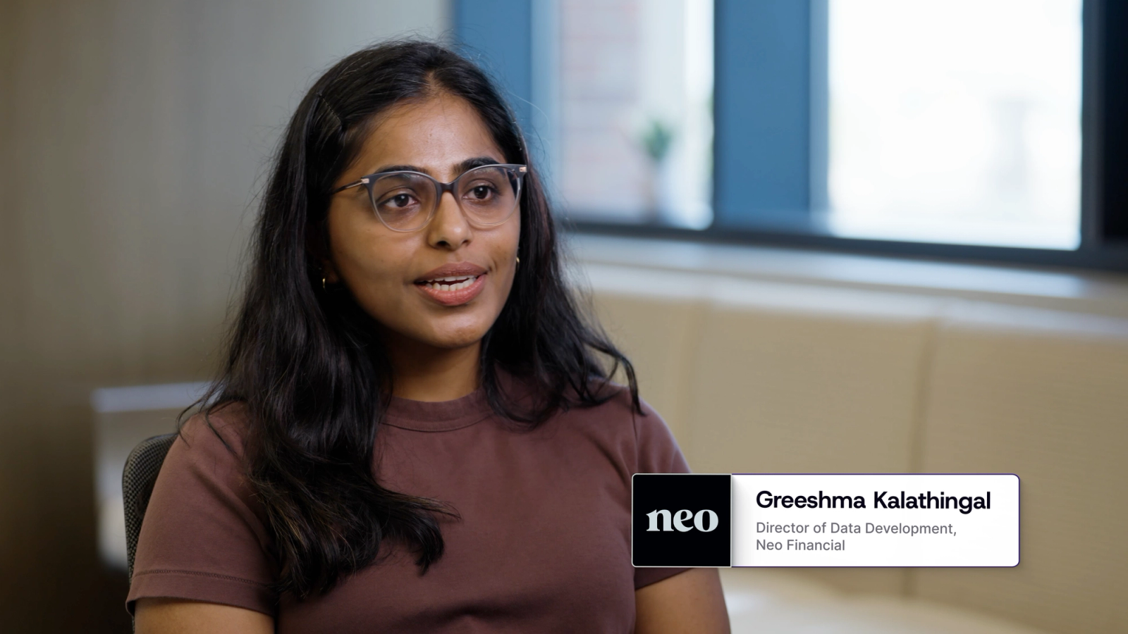 Greeshma at Neo Financial on Materialize