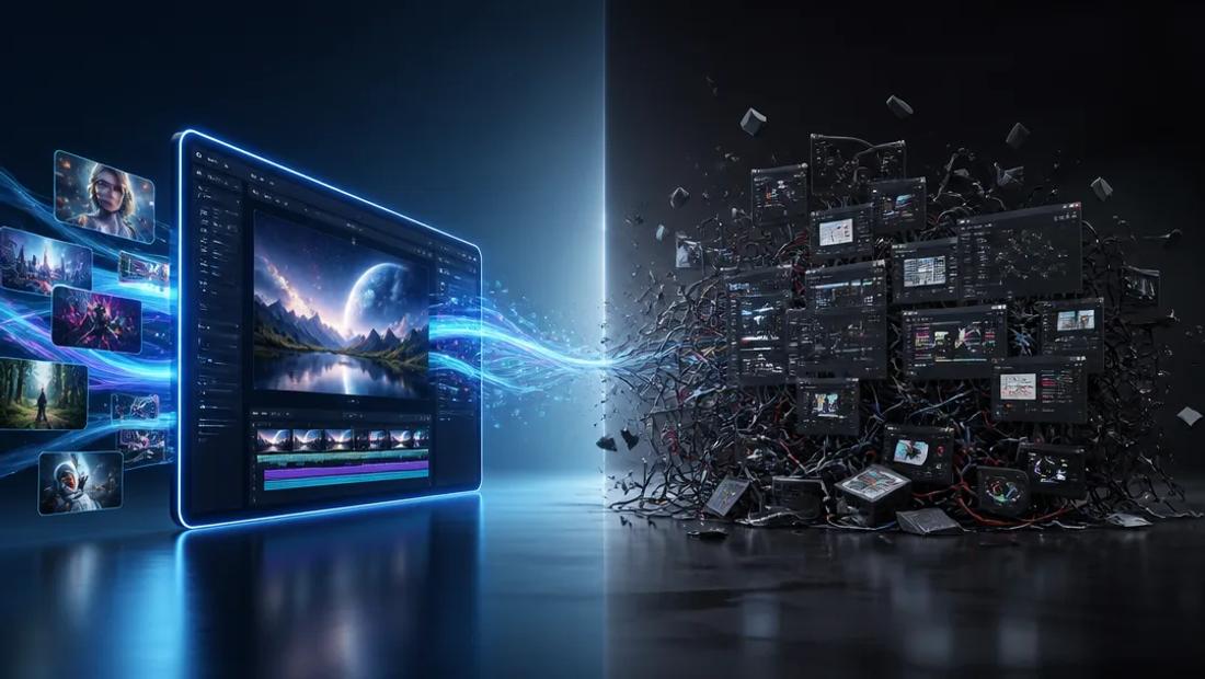 All-in-One AI Video Generator vs. Fragmented Tools: Which is Better?