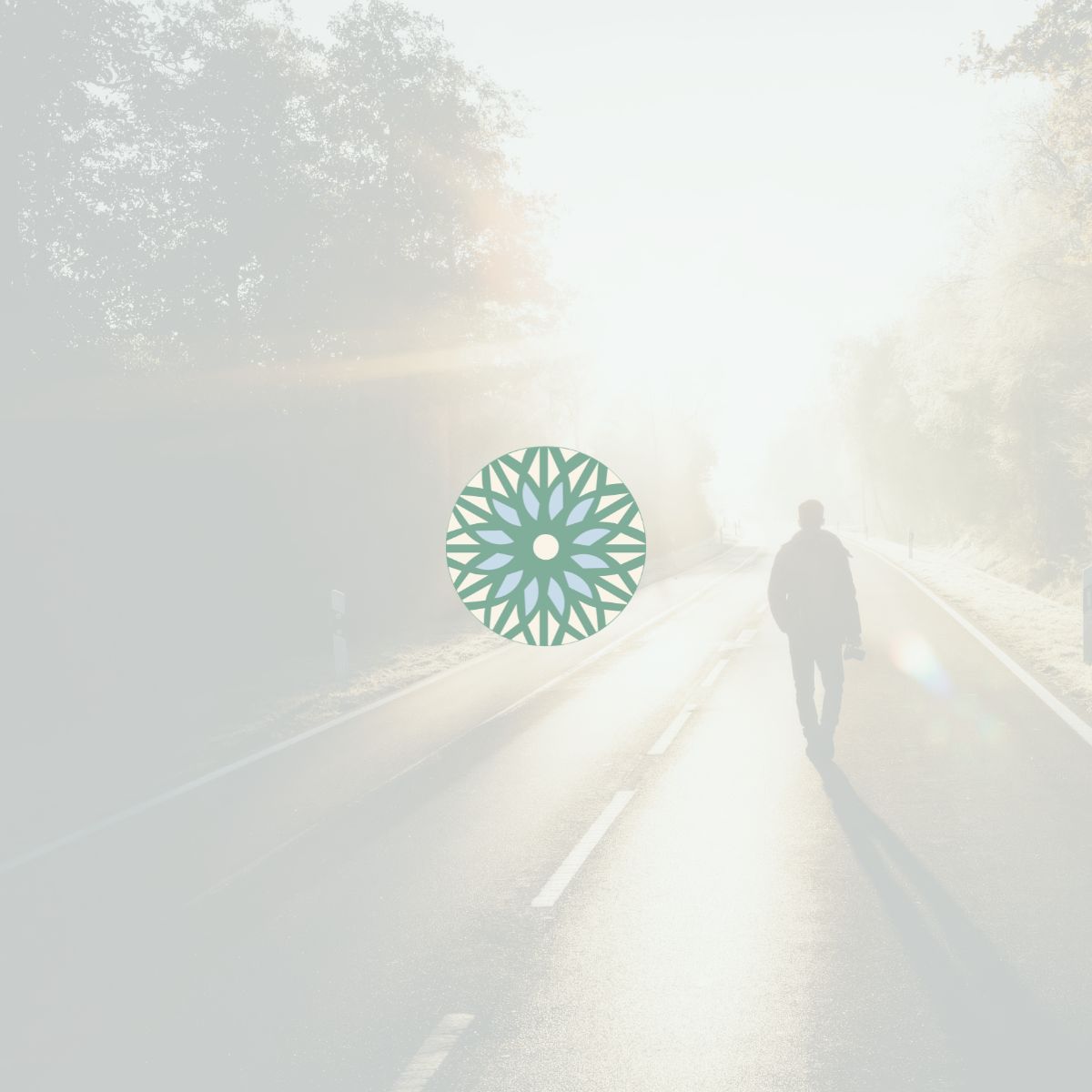 walking at sunrise