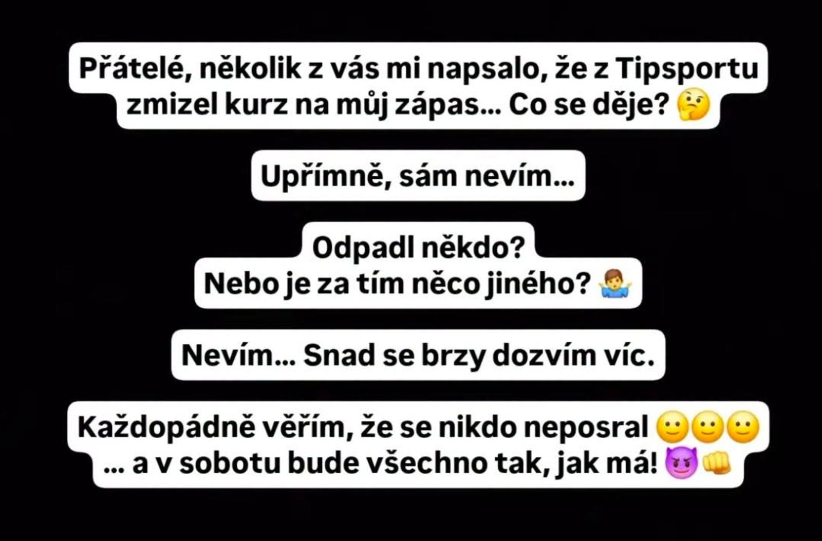 Vyjádření Karlose Bendy