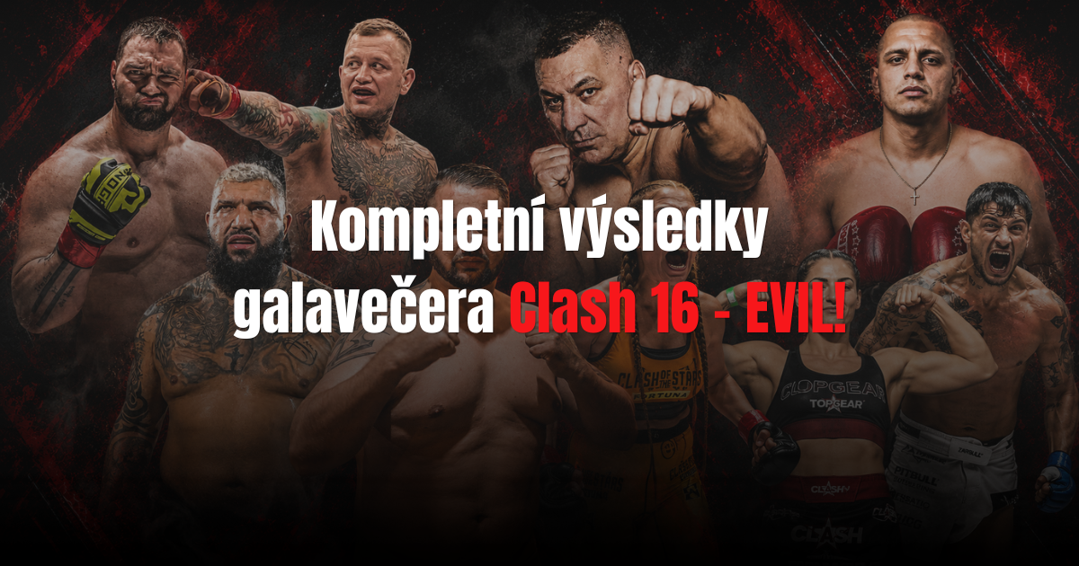 Kompletní výsledky galavečera Clash 16 - EVIL!