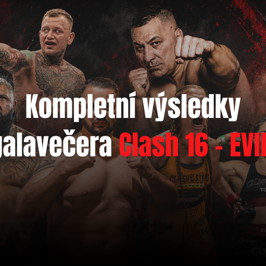 Kompletní výsledky galavečera Clash 16 - EVIL!
