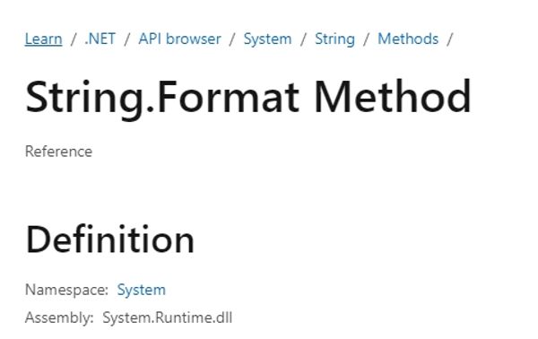 [C#] C# String.Format() 和 StringBuilder