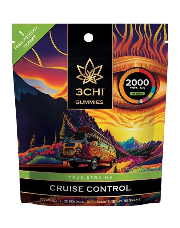 3Chi True Strains High Potency Gummies – Cruise Control (2000mg)