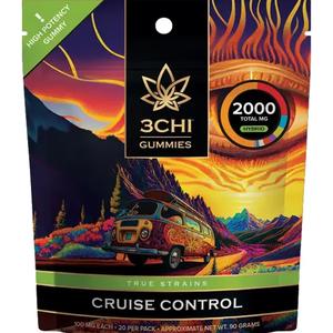 3Chi True Strains High Potency Gummies – Cruise Control (2000mg)