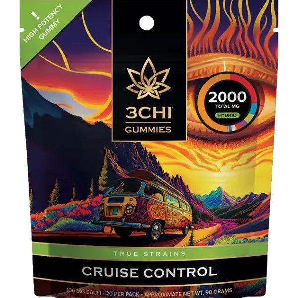 3Chi True Strains High Potency Gummies – Cruise Control (2000mg)
