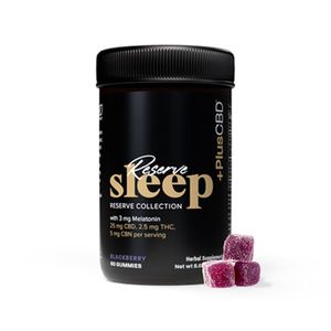 PlusCBD Reserve Sleep Melatonin CBD Gummies (Blackberry)
