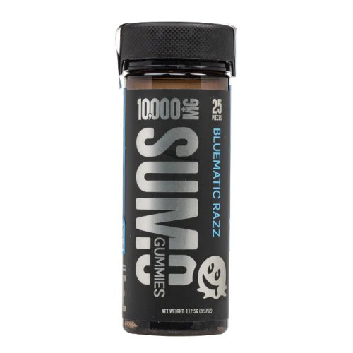 Half Bakd Sumo Gummies 10500mg Bluematic Razz Jar