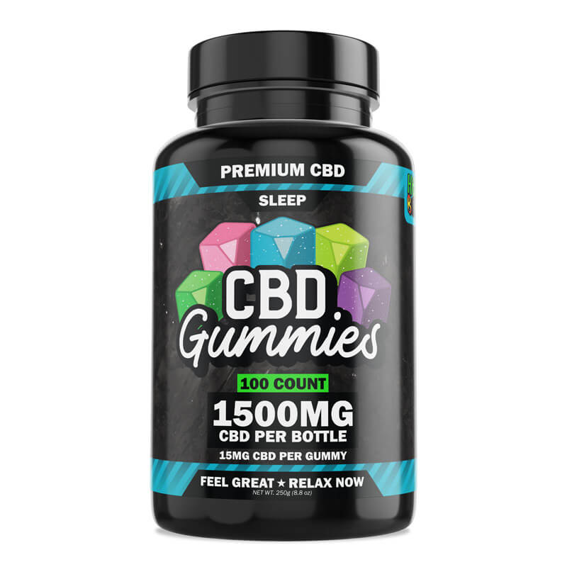 Hemp Bombs CBD Sleep Gummies with Melatonin (100ct)