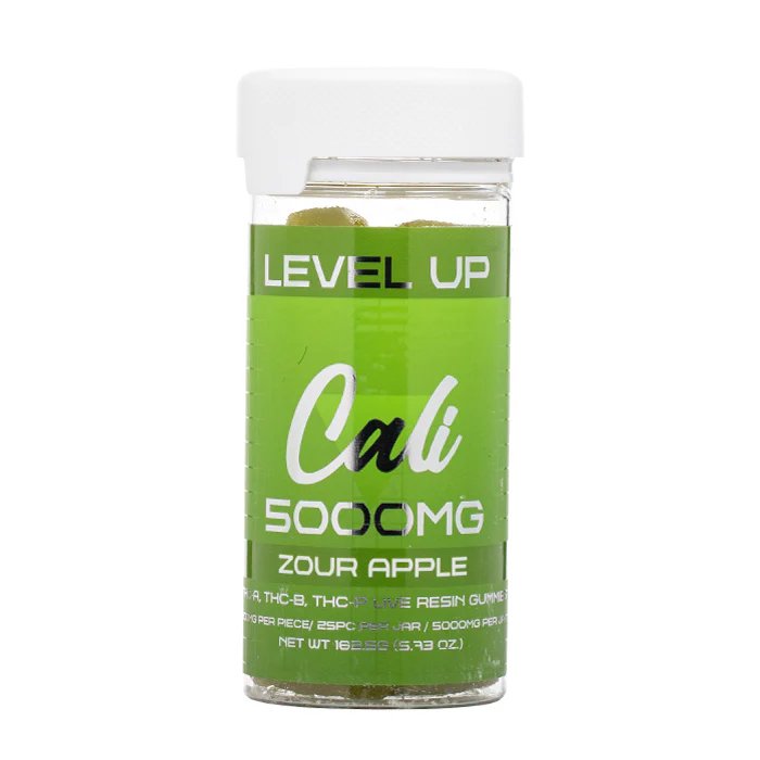 Cali Extrax Level Up Blend 5000mg Gummies Jar High Potency