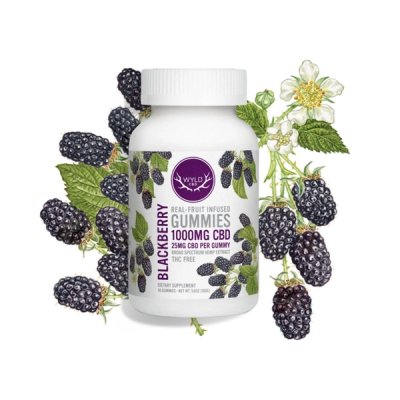 Wyld CBD Blackberry Gummies (Broad Spectrum)