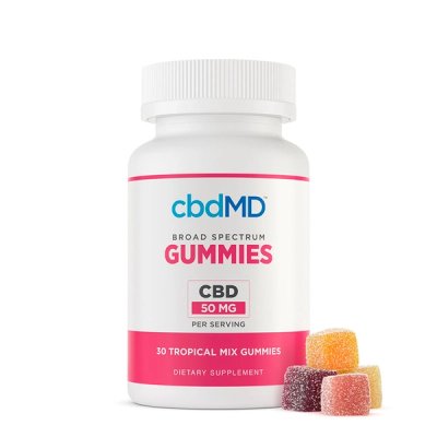 cbdMD Broad Spectrum CBD Gummies (Tropical Mix)