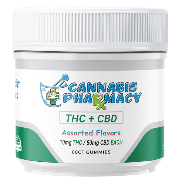 Cannabis Pharmacy THC Blend CBD Gummies (Black Razz)