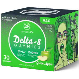 Cannabis Life Delta 8 Gummies (Green Apple)
