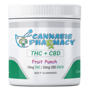 Cannabis Pharmacy THC Blend CBD Gummies (Fruit Punch)