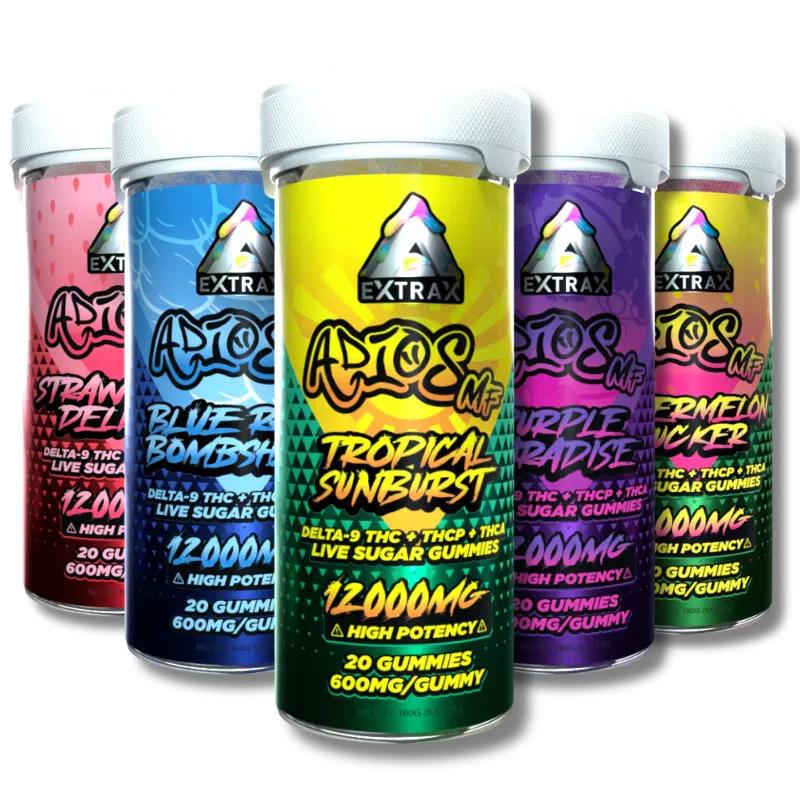 Delta Extrax Adios MF Live Sugar THC-A Gummies (12000mg) 1