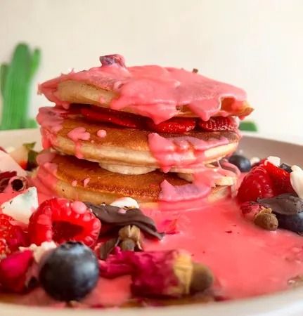 Drizzling Chocolate Pancake