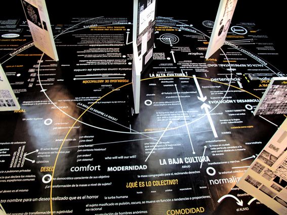 Vista general de exhibición "Declaración de Guerra contra el mundo: Postulados fundamentales", 2011