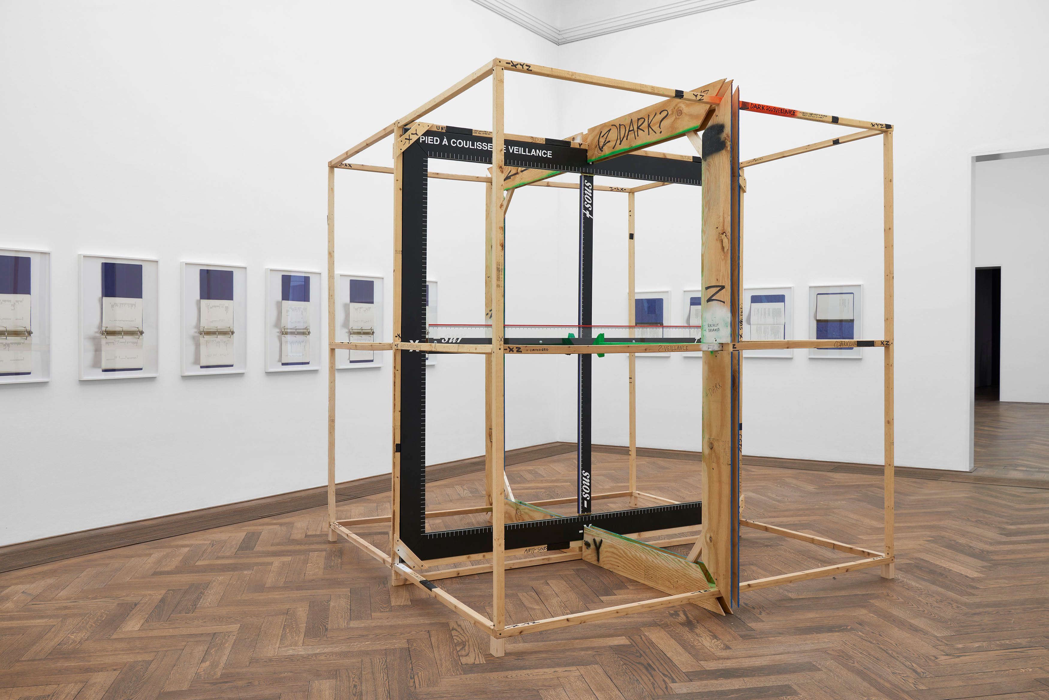“Veillance Caliper (Annotated)” by American Artist at Kunsthalle Basel