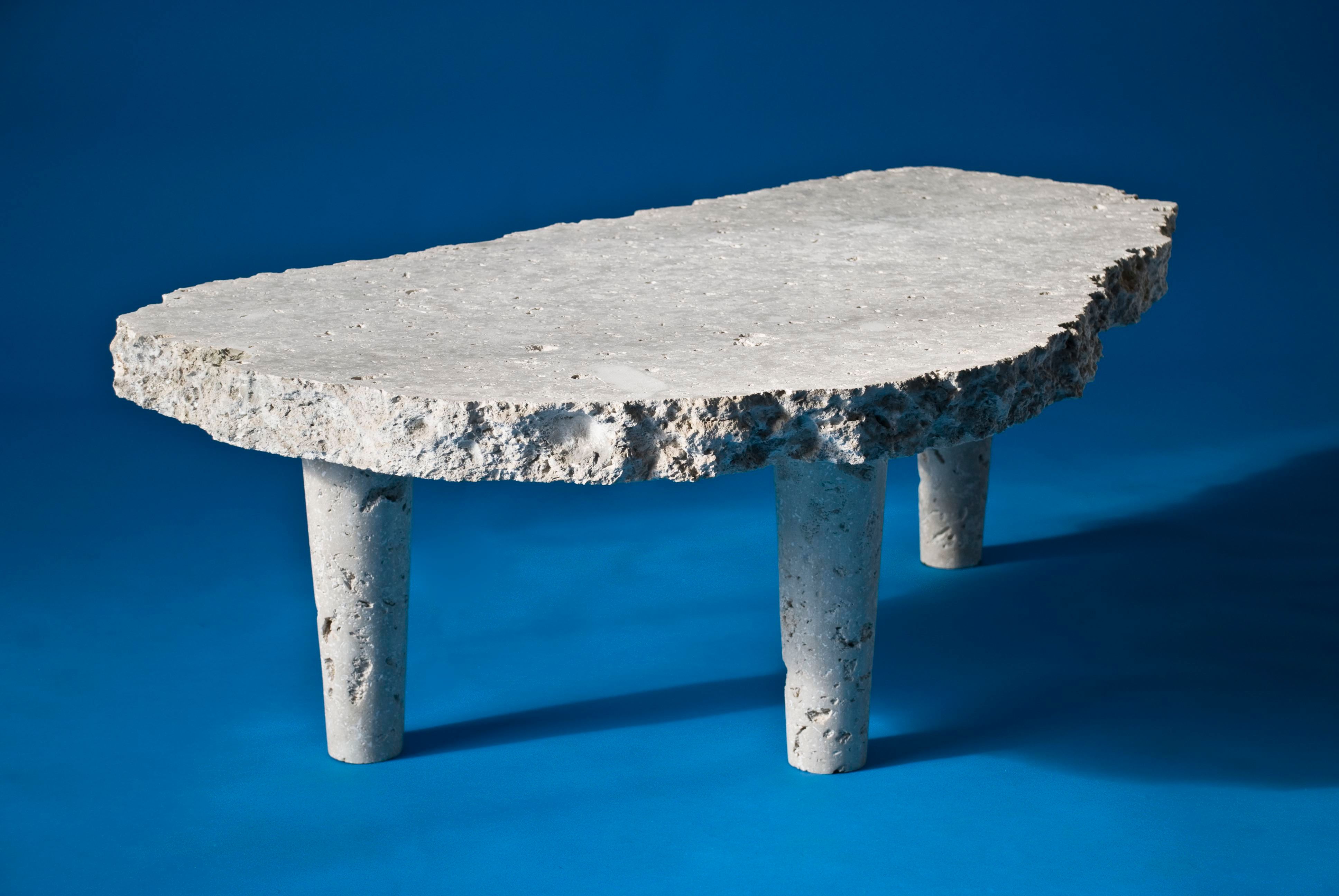 Dowiyogo´s Ancient Coral Coffee Table | Coral Limestone from the island of Nauru | 120 x 80 x 45 cm | 2009