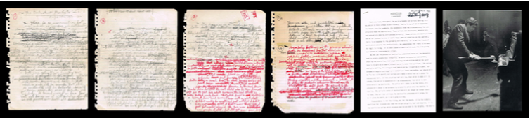 C-Print Ralph Ortíz |Piano Destruction Concert, New York City | 1967 | The Destructivist Manifesto | Ralph Ortiz | 1957-1962 (Manuscrito, 4 páginas) C-print: 25.3 x 20.3 cm | Destructivism. A Manifesto | 26 x 21.6 cm | The Destructivist Manifesto | 25.2 x 20.3 cm c/pág | 2011