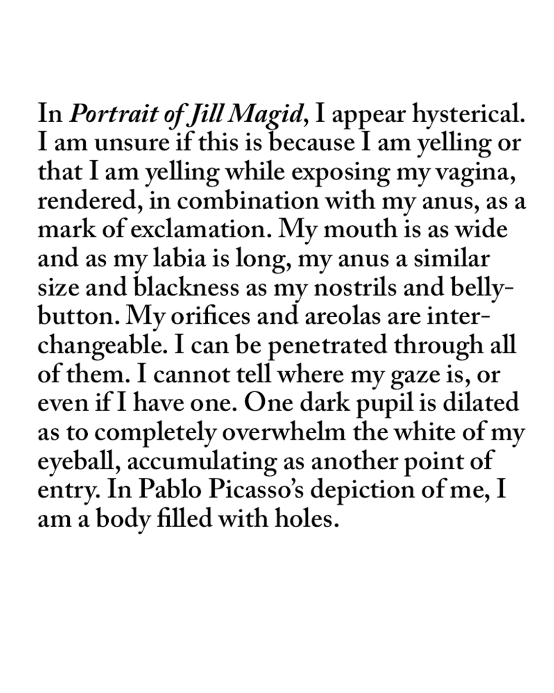 PORTRAIT OF JILL MAGID, PABLO PICASSO, 1967.