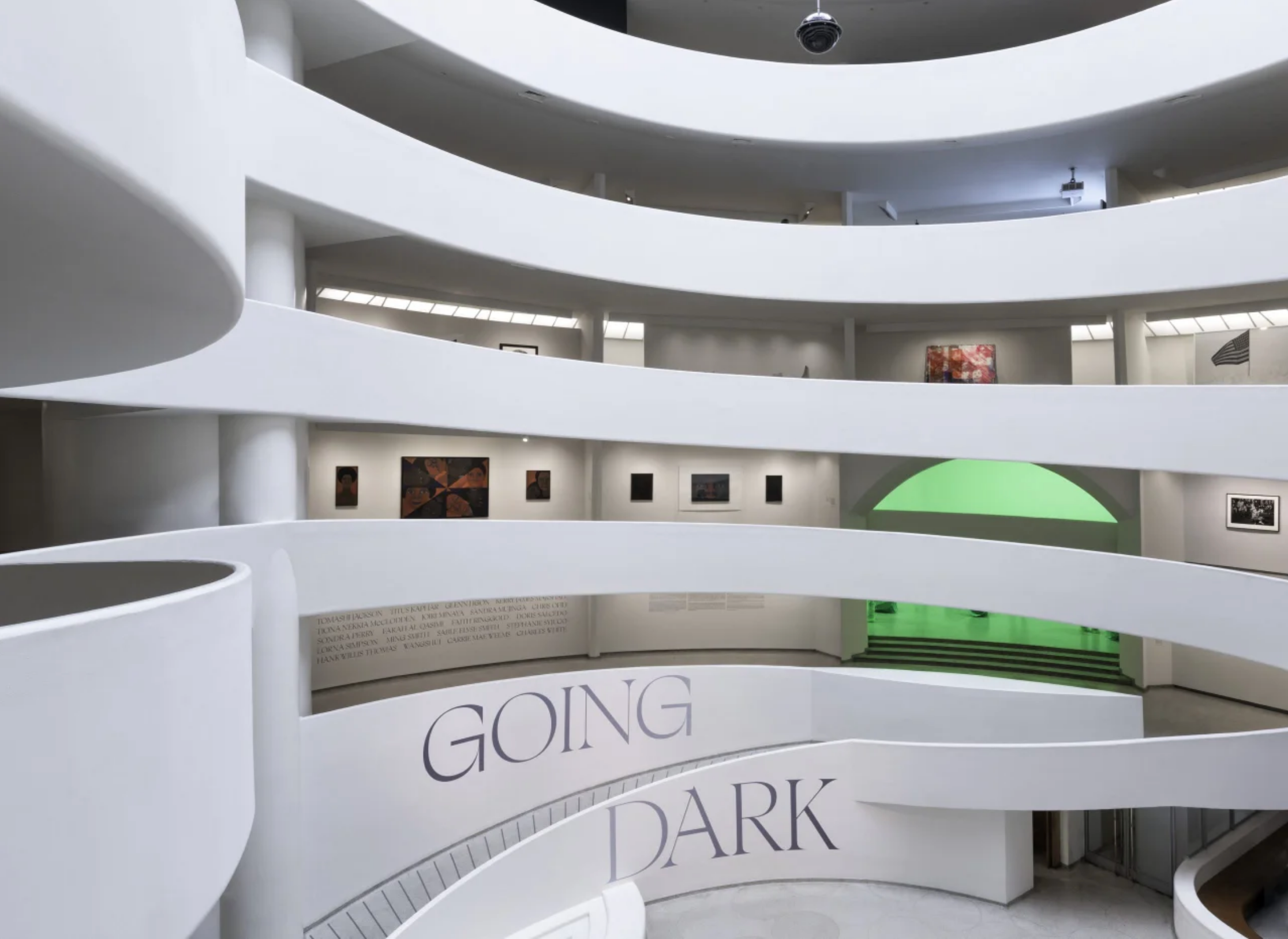 American Artist participates in "Going Dark: The Contemporary Figure at the Edge of Visibility"at the Guggenheim