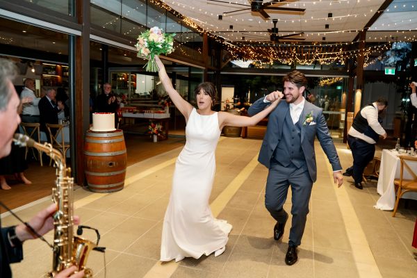 Bride and Groom Bongo Off