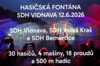 Hasičská fontána Vidnava 12.6.2026  SDH Vidnava ,Velká Kraš a Bernartice