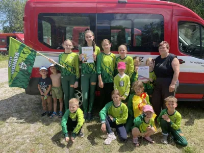 Mladí hasiči zúčastnili soutěže o pohár starosty obce v požárním útoku