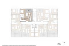 1-bedroom apartment No. B204 in ARYA, Germasogeia, Limassol — floor plan