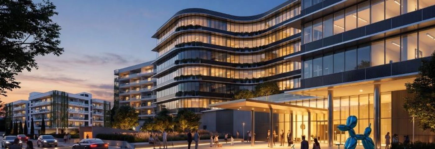 Rendering of the Silicon Park mixed-use project in Limassol
