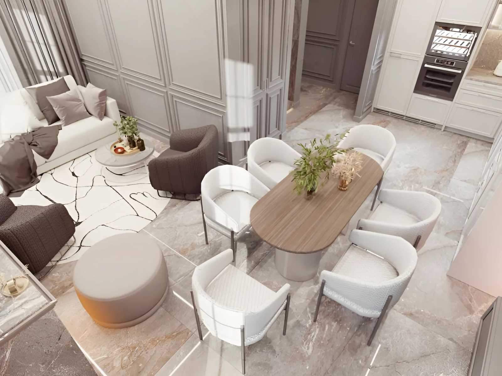 ITHAKA Homes — פינת אוכל, הדמיית עיצוב