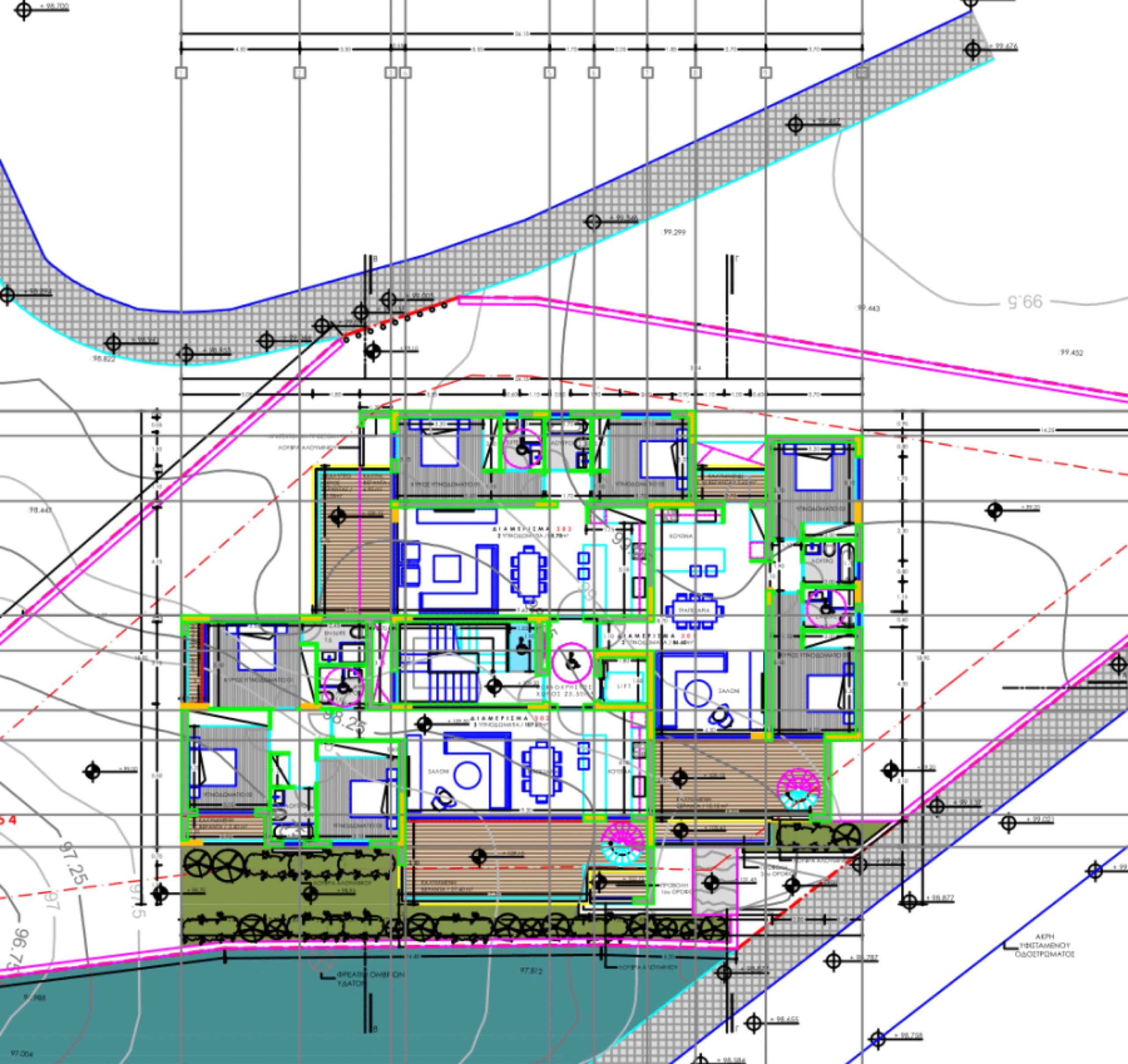 2-bedroom penthouse No. 301 in AKIO, Ekali, Agia Fyla, Limassol — floor plan