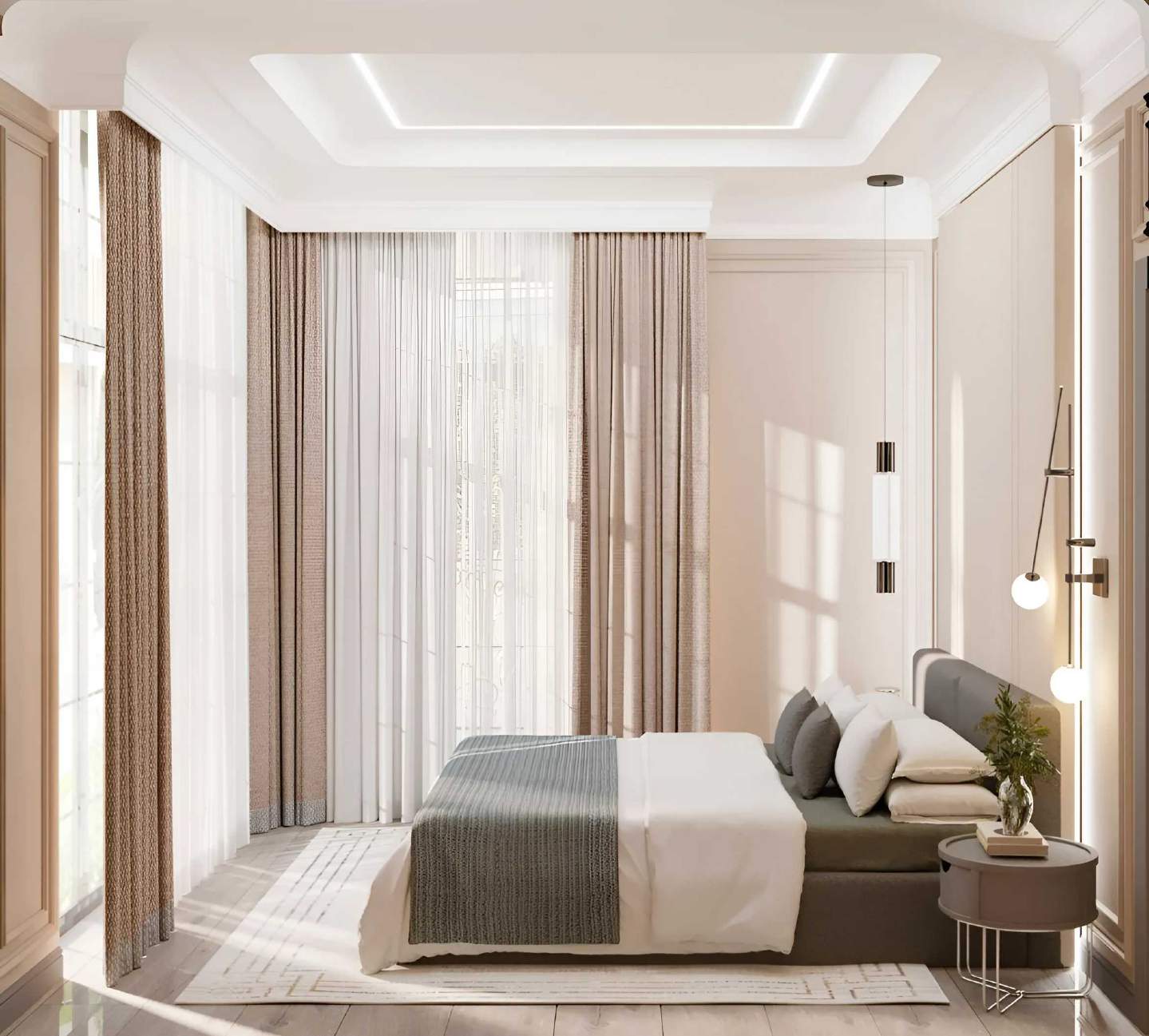 ITHAKA Homes — חדר שינה, הדמיית עיצוב