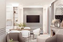 ITHAKA Homes — סלון ופינת אוכל, הדמיית עיצוב