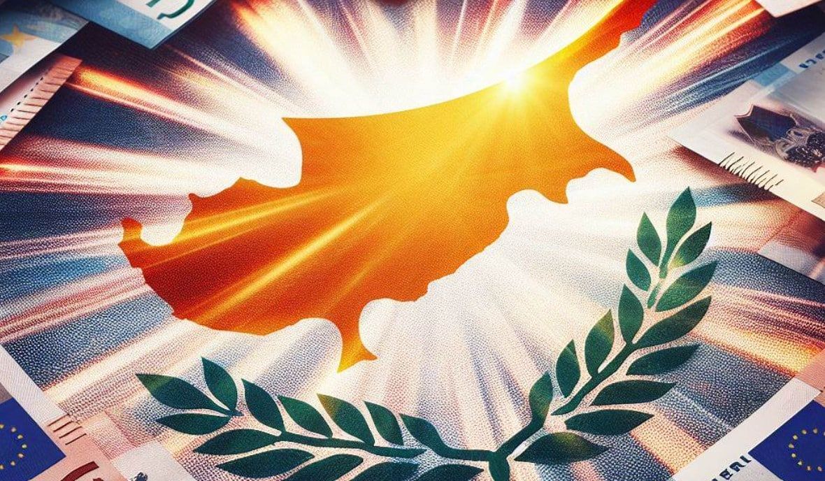 נוף חוף בקפריסין כסמל לצמיחה כלכלית ולנדל״ן
