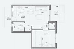 Квартира №210 с 1 спальней в ITHAKA Homes, Пила, Ларнака — план этажа