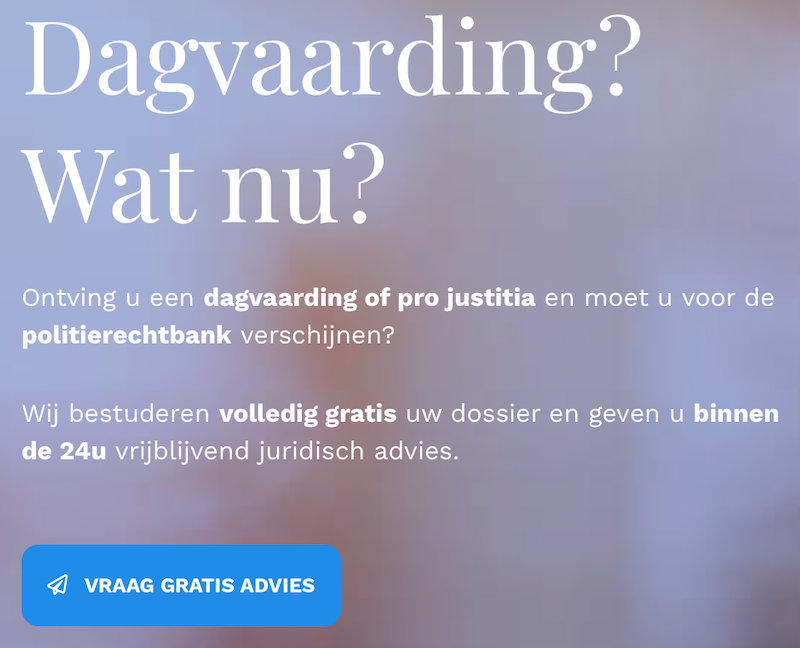 voorkomen voor de rechtbank zitting advocaat