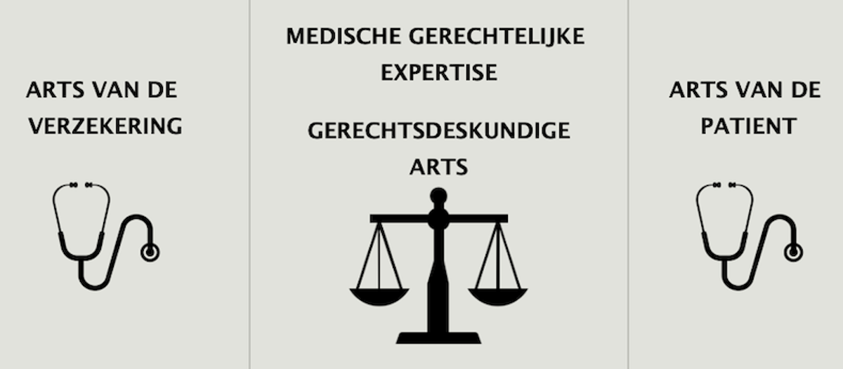 arts van de verzekering - arts van de patiënt - medische expertise