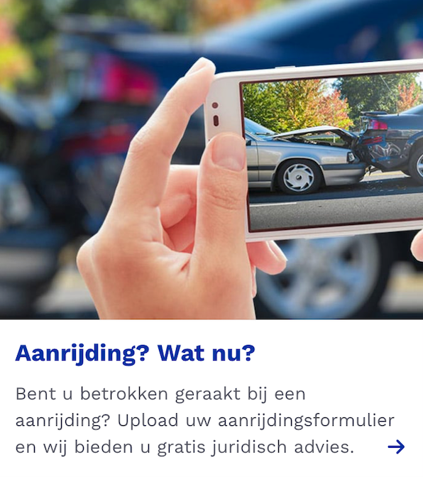 aanrijdingsformulier in fout in recht 50/50 verdeling aansprakelijkheid