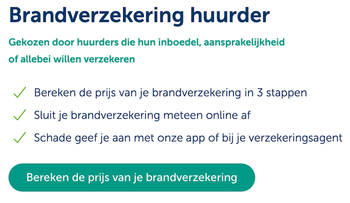 brandverzekering huurder