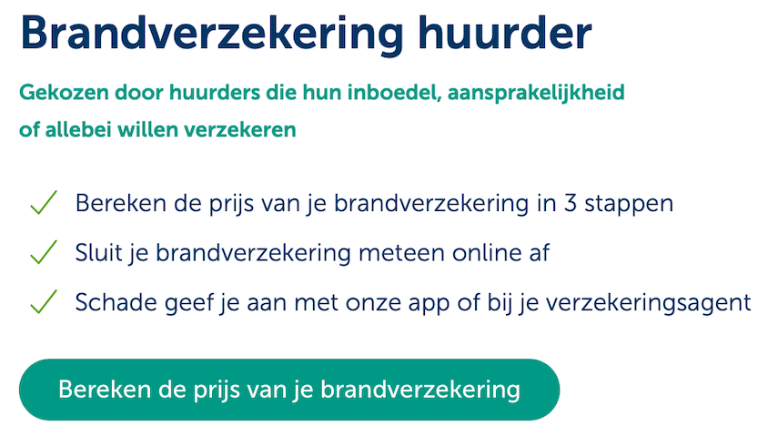 brandverzekering huurder