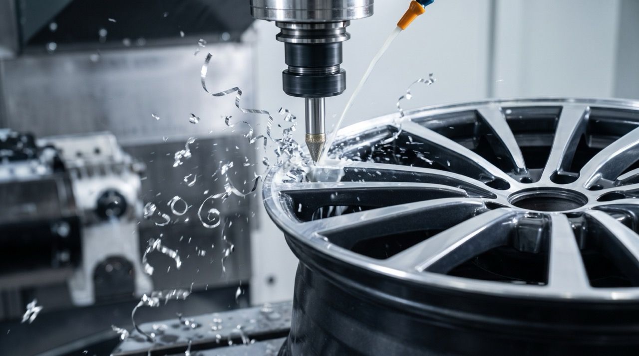 toczenie CNC felg, diamond cut, felgi toczone, naprawa frontów felg