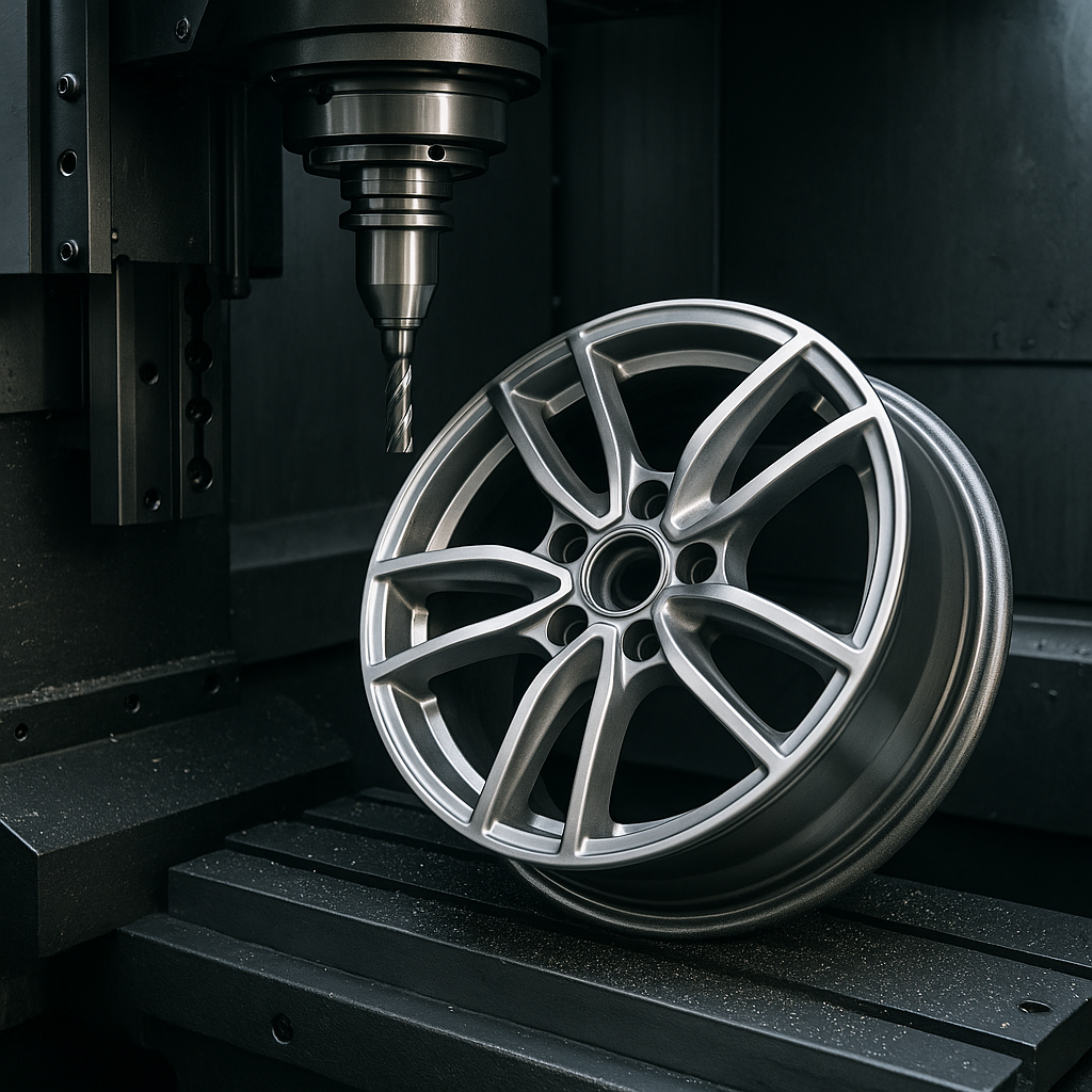 Nowoczesna technologia naprawy felg - Toczenie CNC