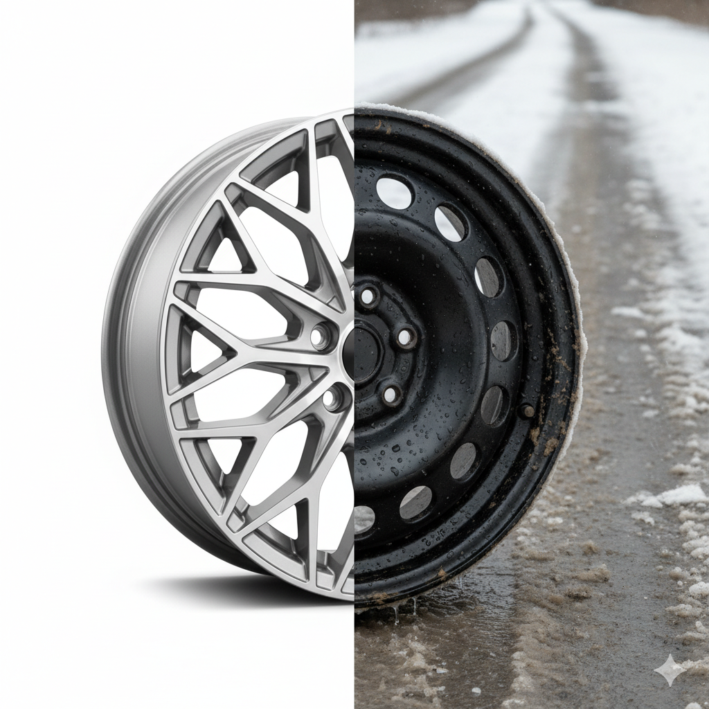 Felga aluminiowa i stalowa