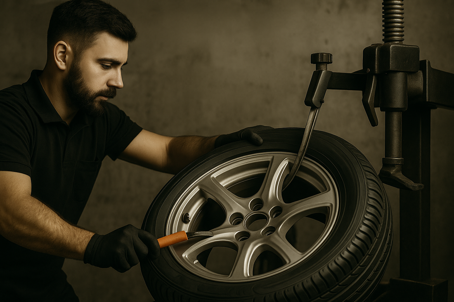 Demontaż i montaż opon w firmie Felga Design