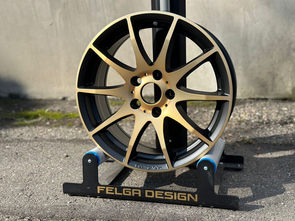 Felga pomalowana na kolor Frozen Gold