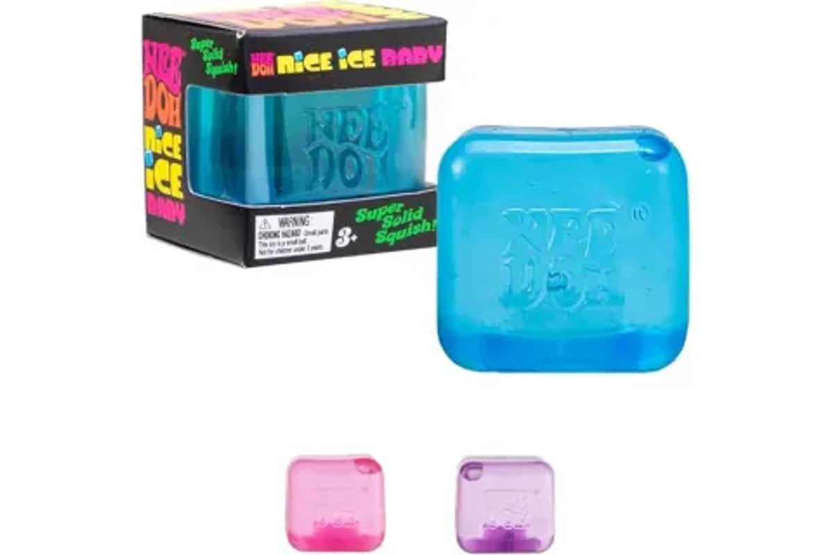 NeeDoh Nice Ice Baby translucent cube sensory toy